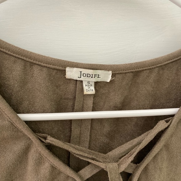 Suede Tan Top - Picture 2 of 4